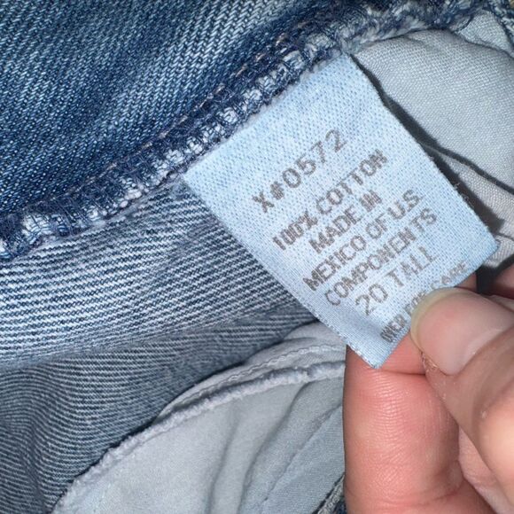 Venezia Jeans Vintage Women's 100% Cotton HighRise Baggy Jeans Plus Size 20 Tall - Picture 5 of 5